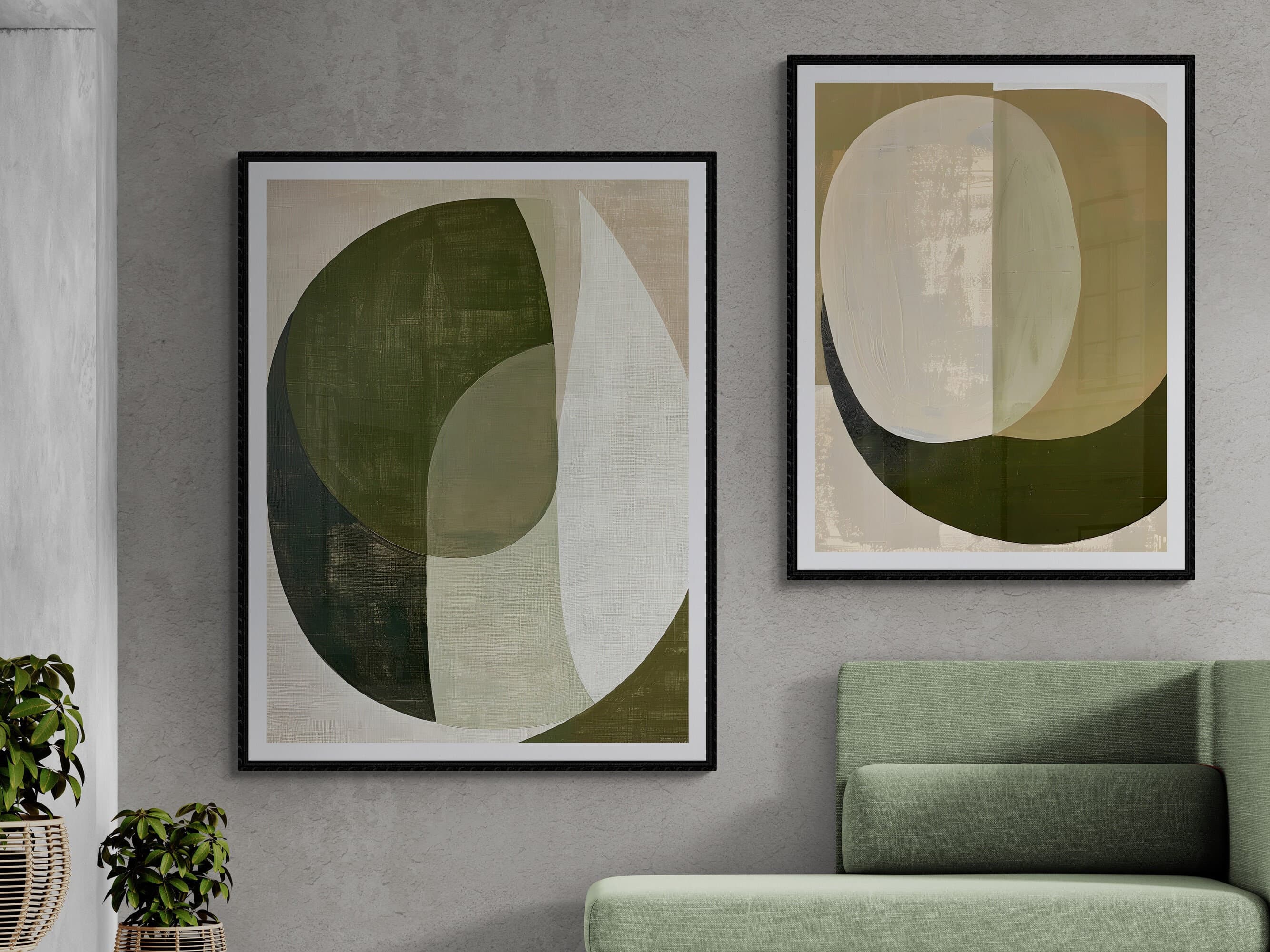 Abstract Minimalist Geometric Wall Art Set