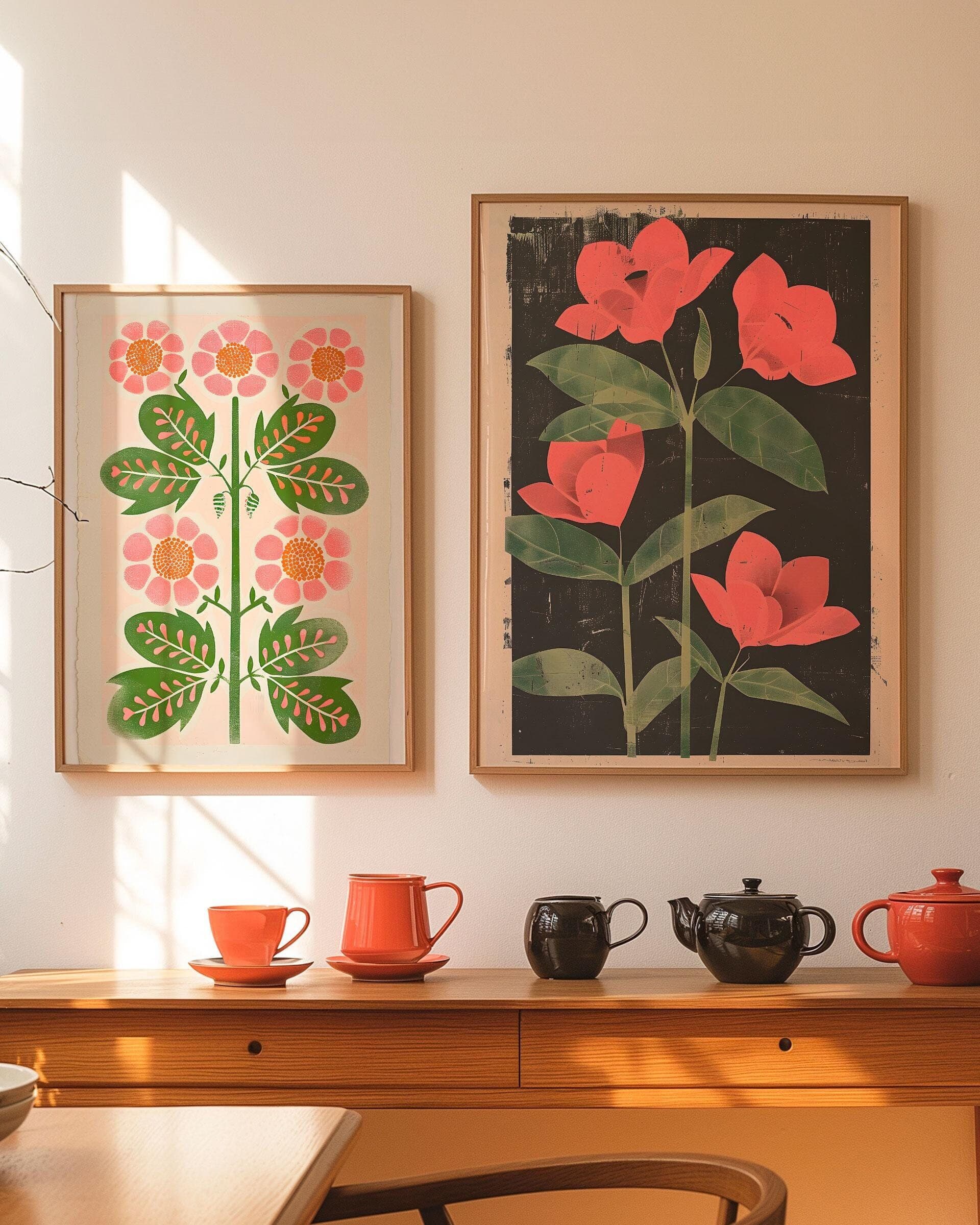Printable Flower Wall Art Set